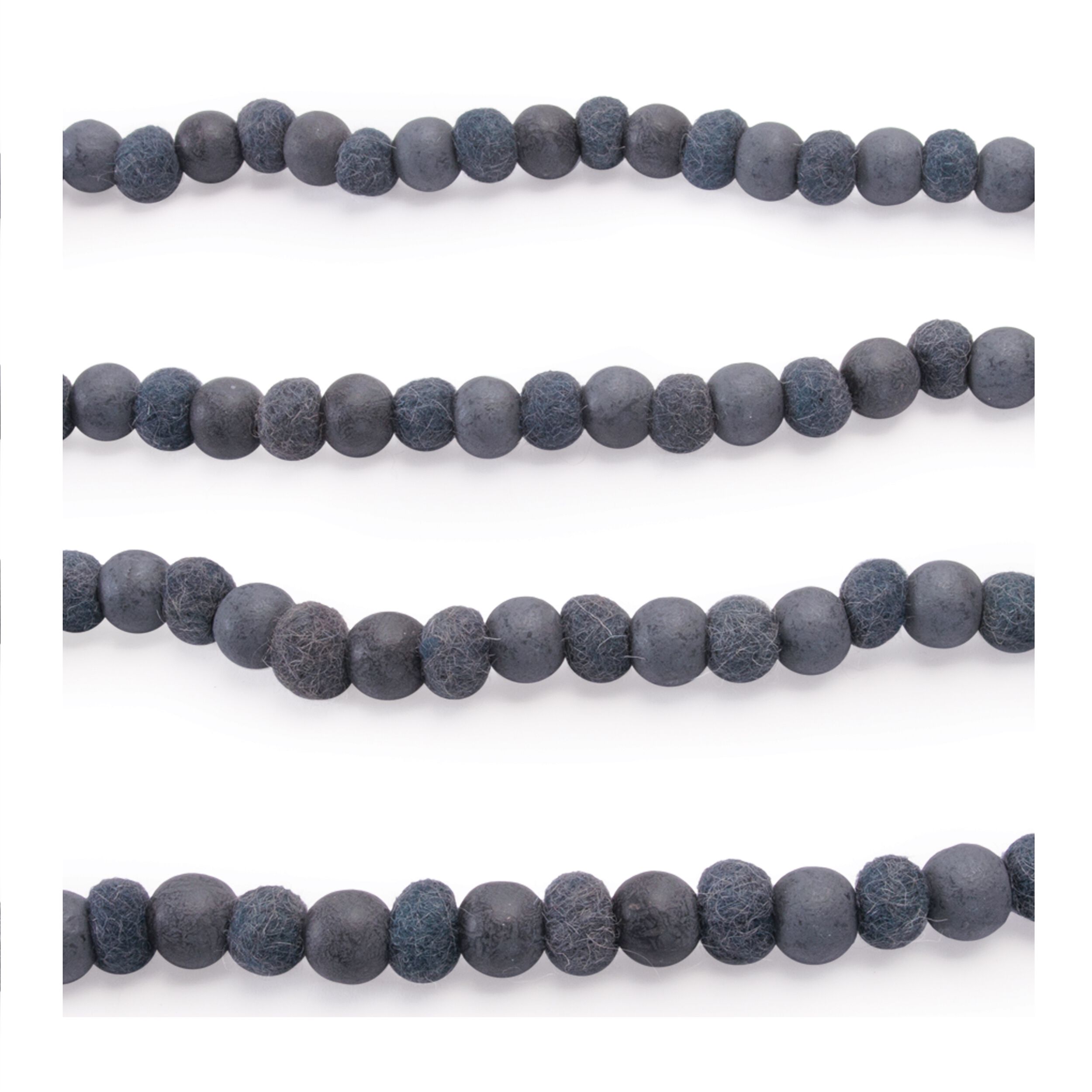 Wood Bead Garland (Set of 2), BLUE, alternate image number 3