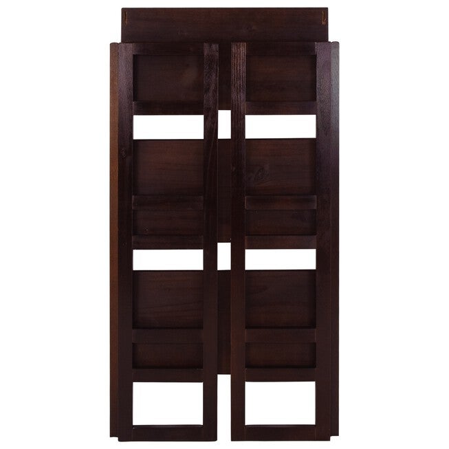 3-Shelf Folding Student Bookcase 20.75 inches Wide-Espresso, , alternate image number null