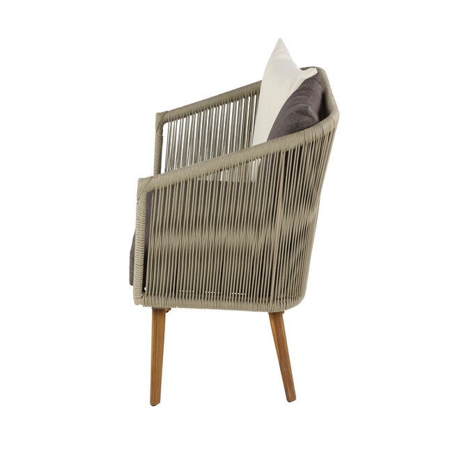 Grey Metal Modern Outdoor Chair, , alternate image number null