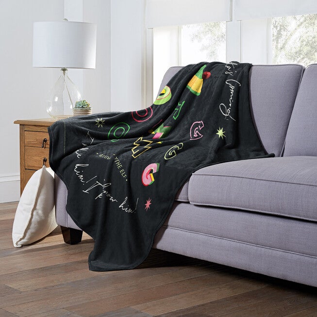Wb Elf Omg Santa Silk Touch Throw Blanket, , alternate image number 3