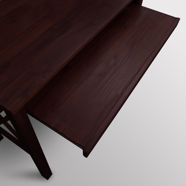 Montego Folding Desk with Pull-Out-Espresso, , alternate image number null