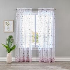 Embroidered Voile Panel