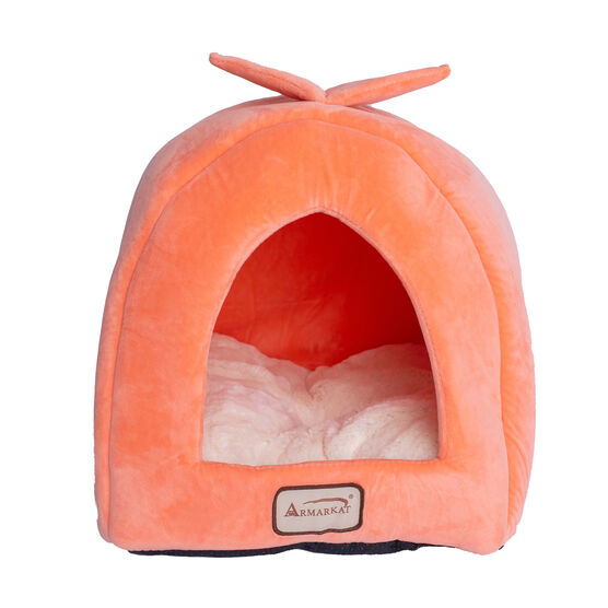 Cat Pet Small Dog Cave Shape Bed, Orange, , on-hover image number null