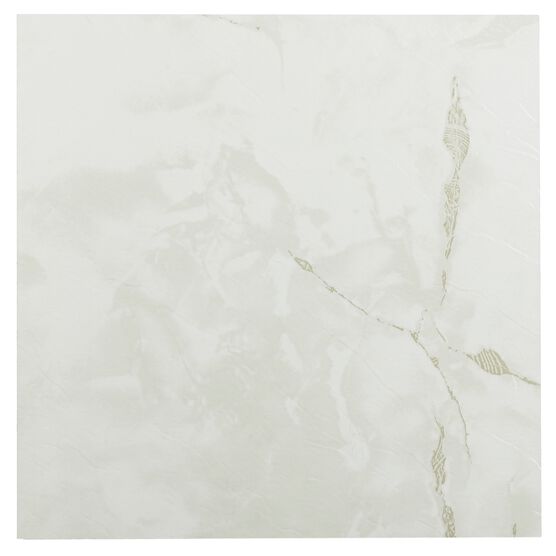 Sterling 12" x 12" Self Adhesive Vinyl Floor Tile, CLASSIC WHITE, hi-res image number null
