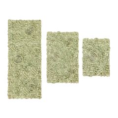 Bell Flower 3 Piece Bath Rug Collection