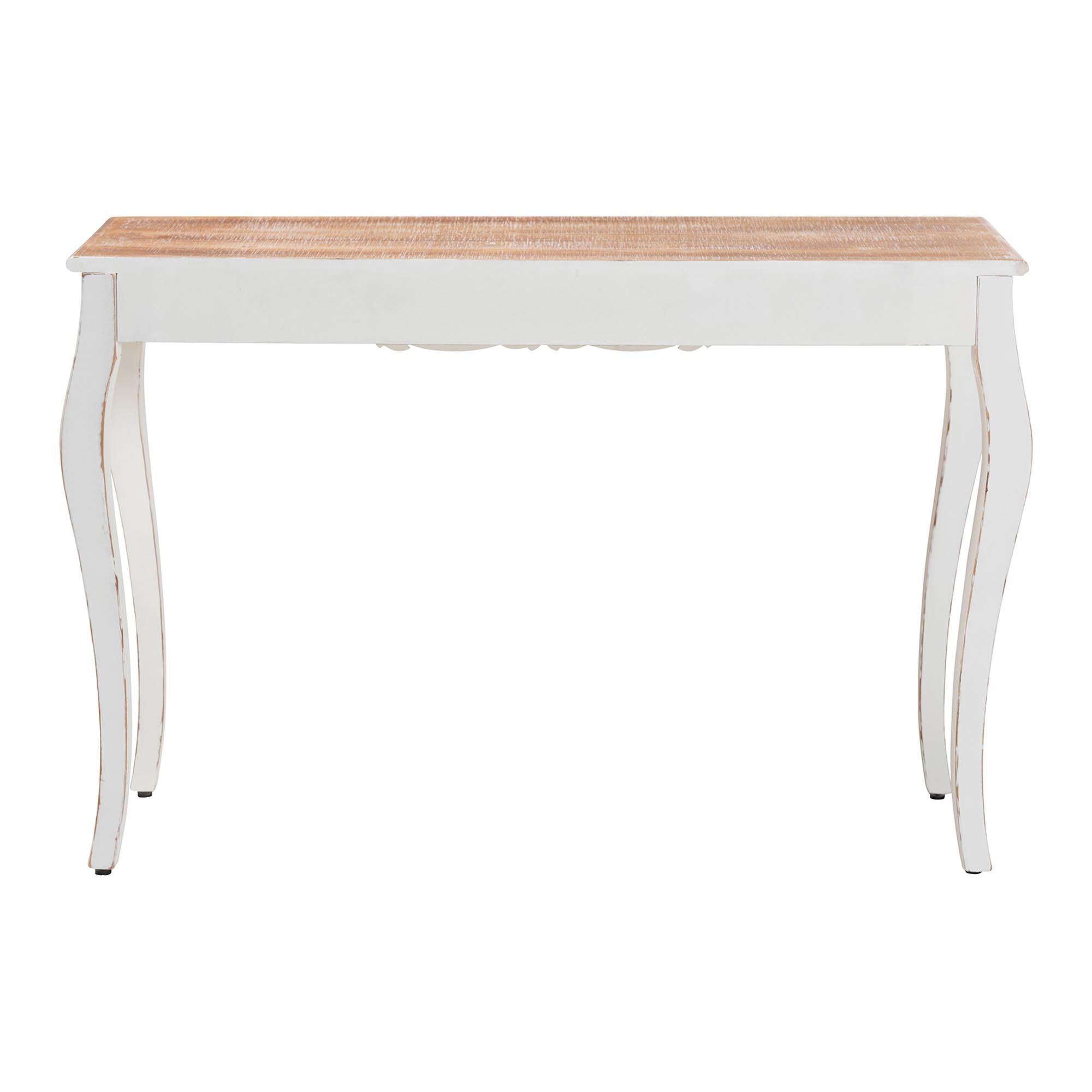 Riquin Distressed Wood Console Table, NATURAL, alternate image number 4