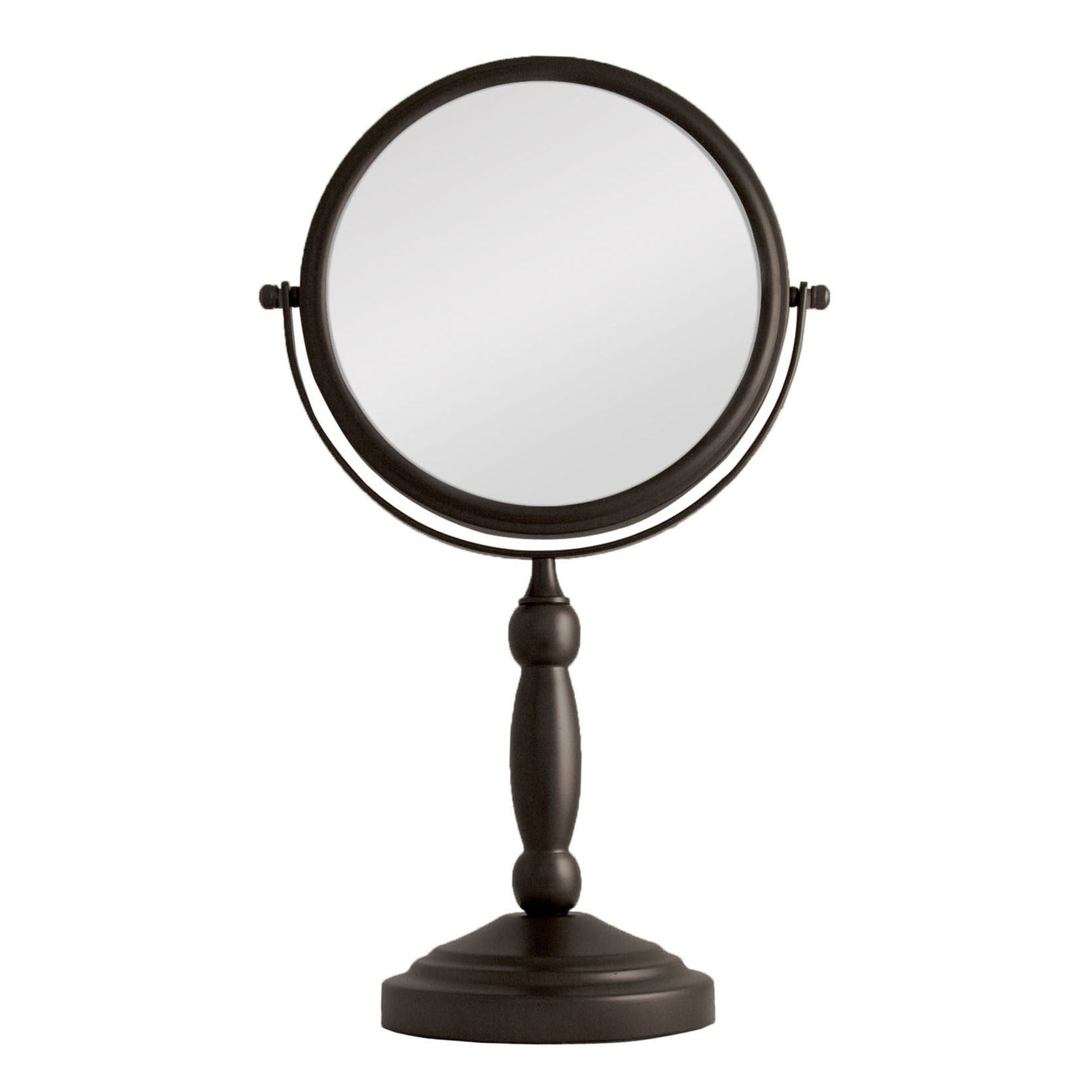 Two-Sided Vanity Swivel Mirror 10X/1X, BRONZE, hi-res image number 0