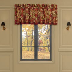 Montecito Red Window Straight Valance