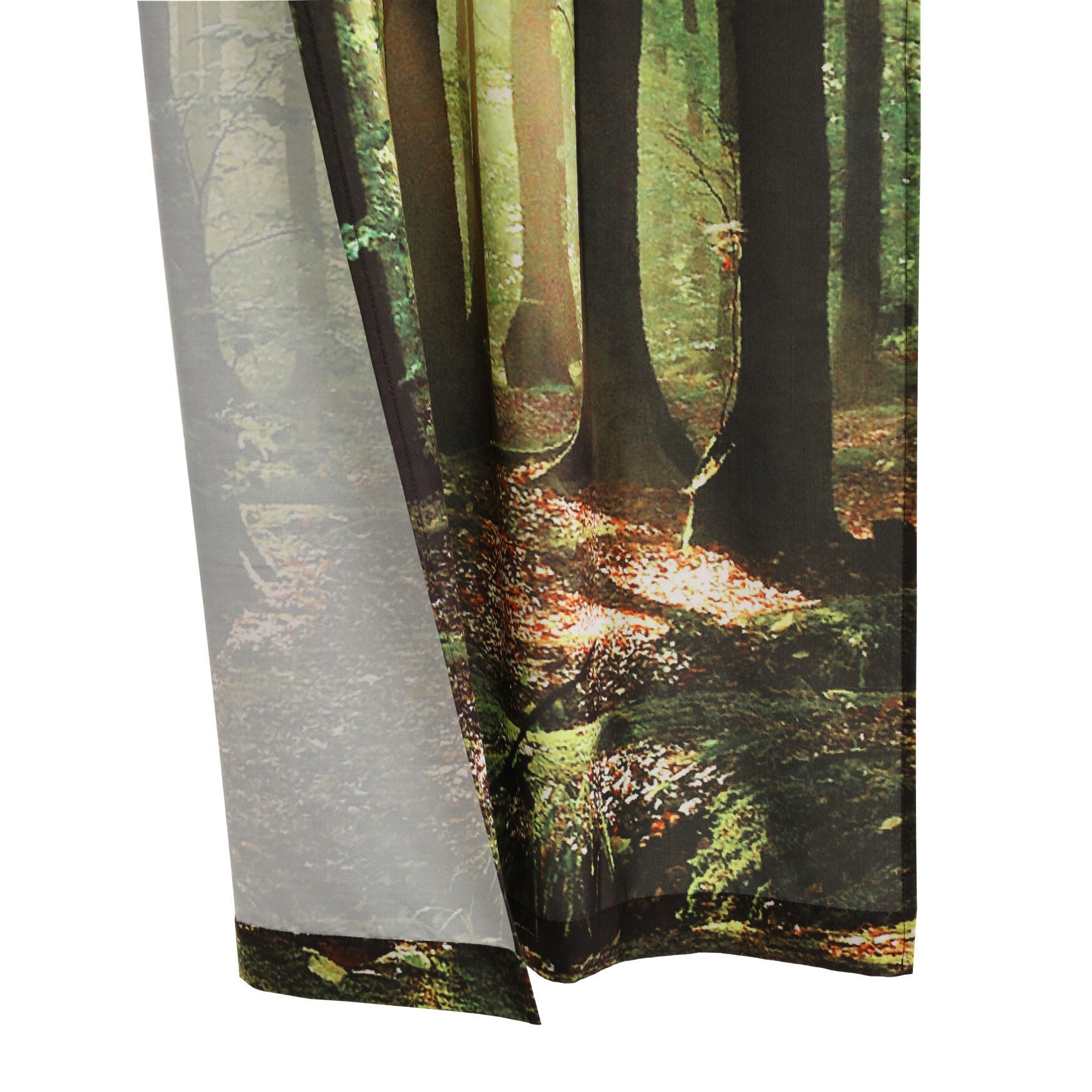 Photo Real Forest Light Filtering Pole Top Curtain Panel Pair, , alternate image number 4