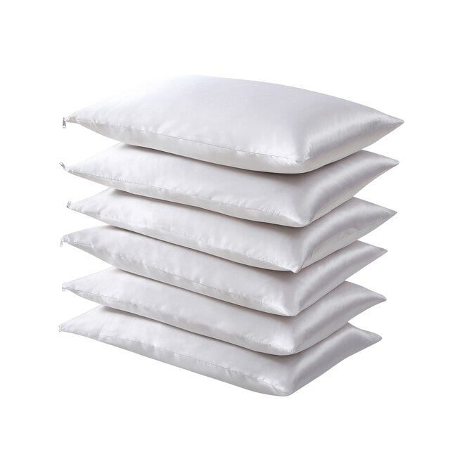 Fresh Ideas Satin Hair Keeper 6-Pack Pillow Protector Set, , on-hover image number 1