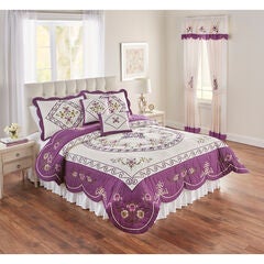 Ava Oversized Embroidered Cotton Quilt