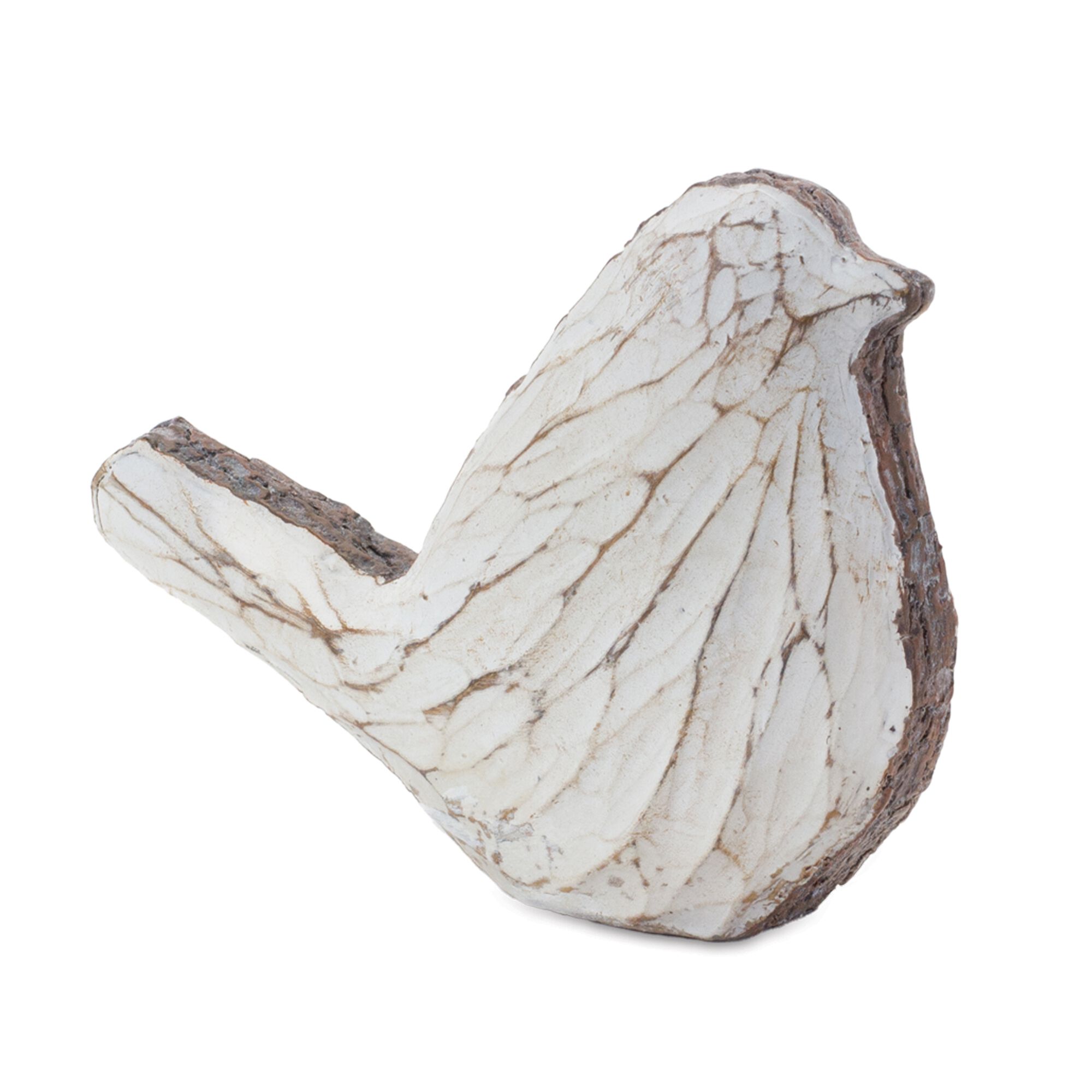 Carved Bird Figurine (Set of 4), CREAM BROWN, alternate image number 1