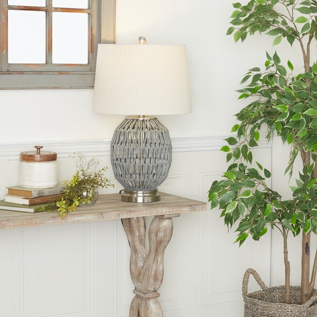 Grey Coastal Table Lamp, , alternate image number null