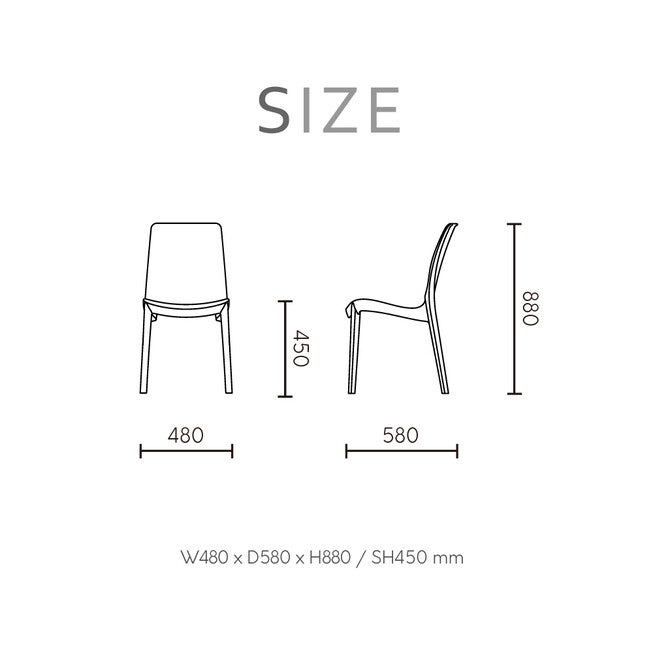 Set of 4 Rue Stackable Outdoor Dining Chairs, BROWN, alternate image number 6