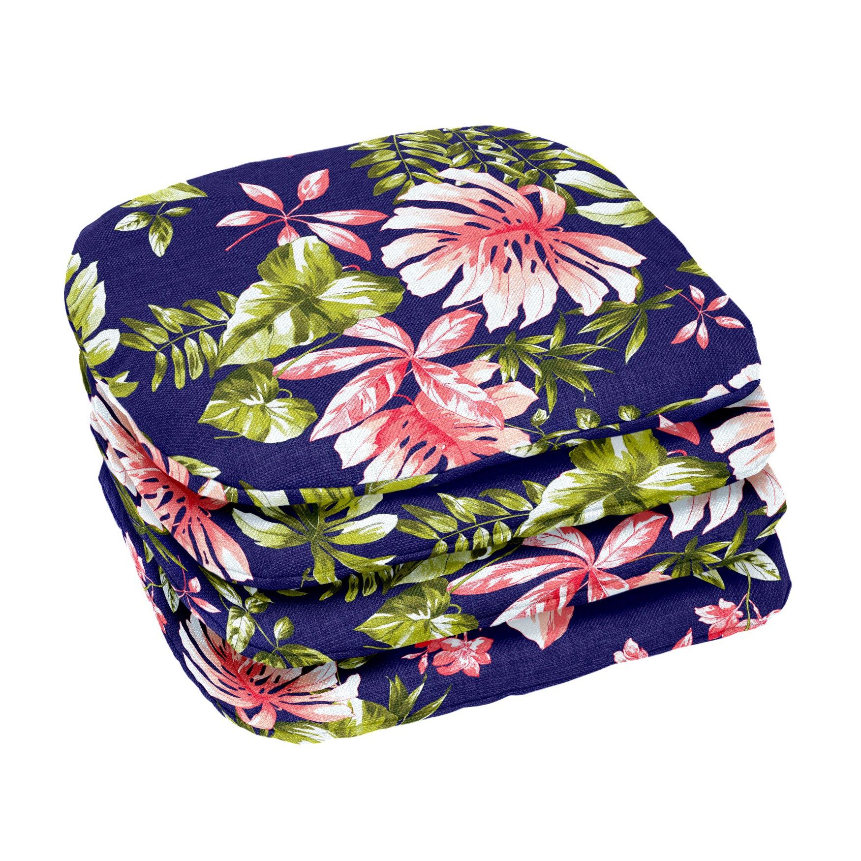 BH Outdoor Performance Set of 4 Stacking Chair Pads