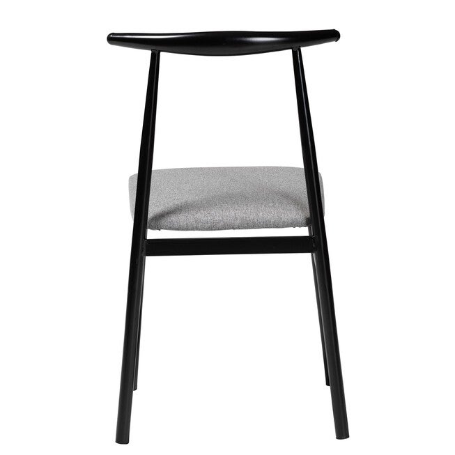 Arnold Modern Industrial Fabric and Metal Dining Chair, GREY, alternate image number 5
