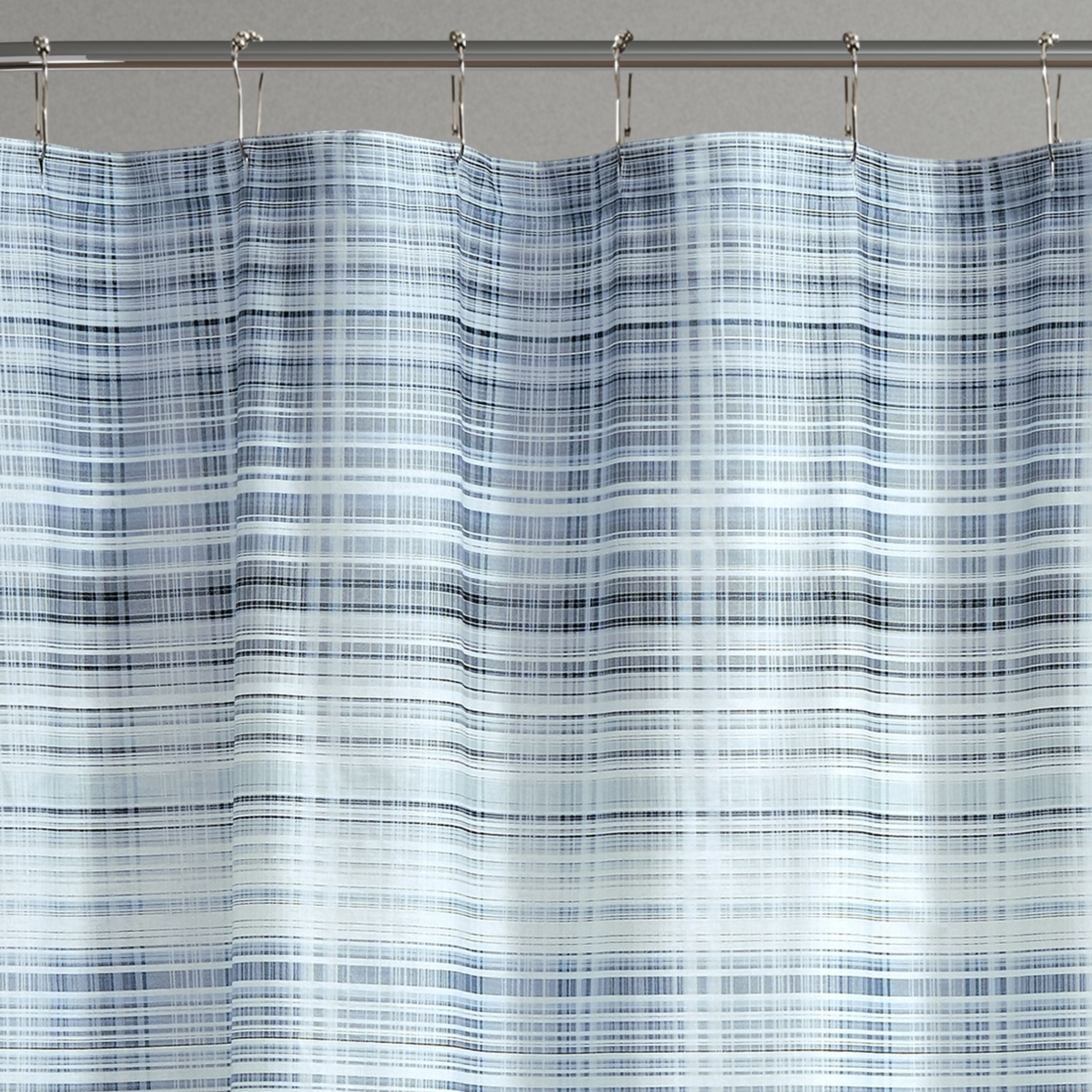 PASCAL SHOWER CURTAIN, WHITE, alternate image number 1