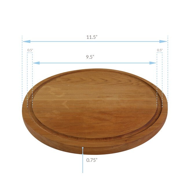 Delice Cherry Round Cutting Board with Juice Drip Groove, , alternate image number null
