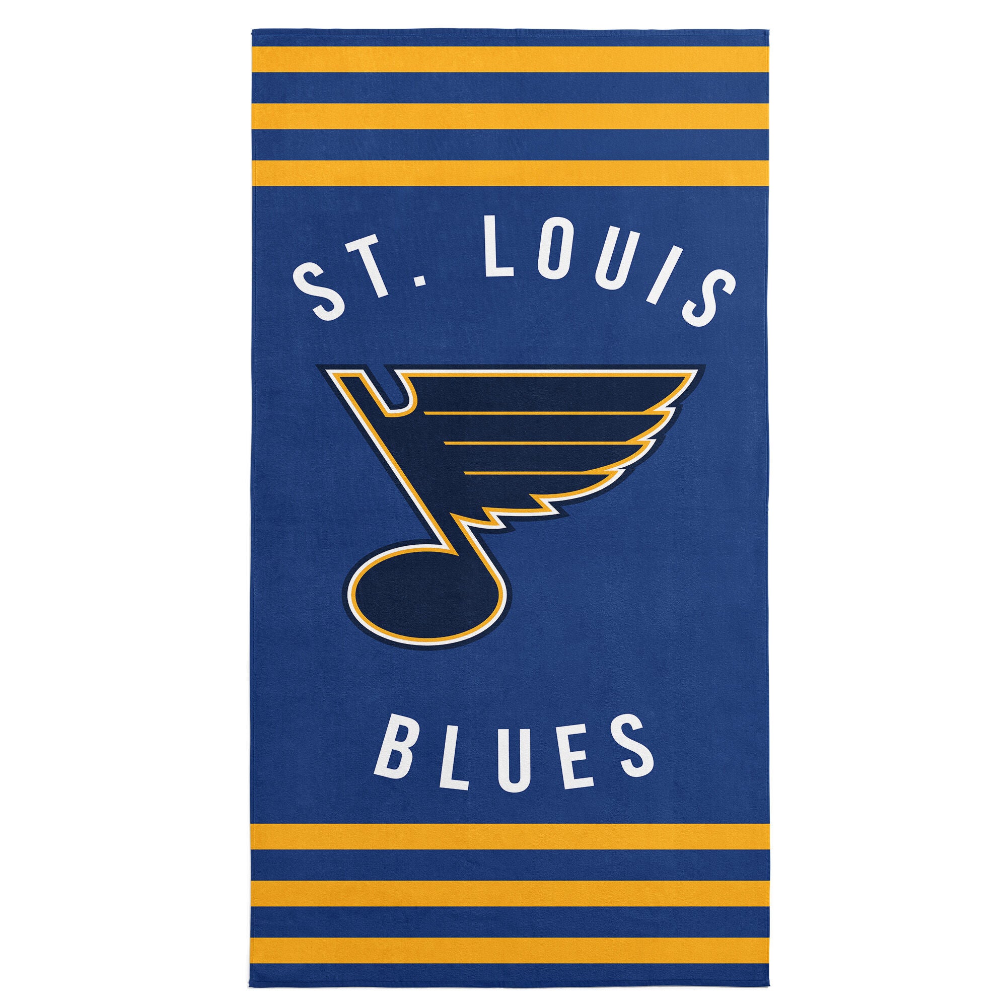 St. Louis Blues NHL Stripes Beach Towel 30 x 60 inches, BLUE, hi-res image number 0