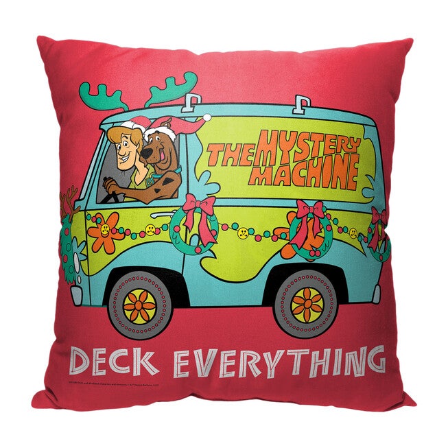 Wb Scooby Doo Deck Everything 18X18 Printed Throw Pillow, O, hi-res image number null