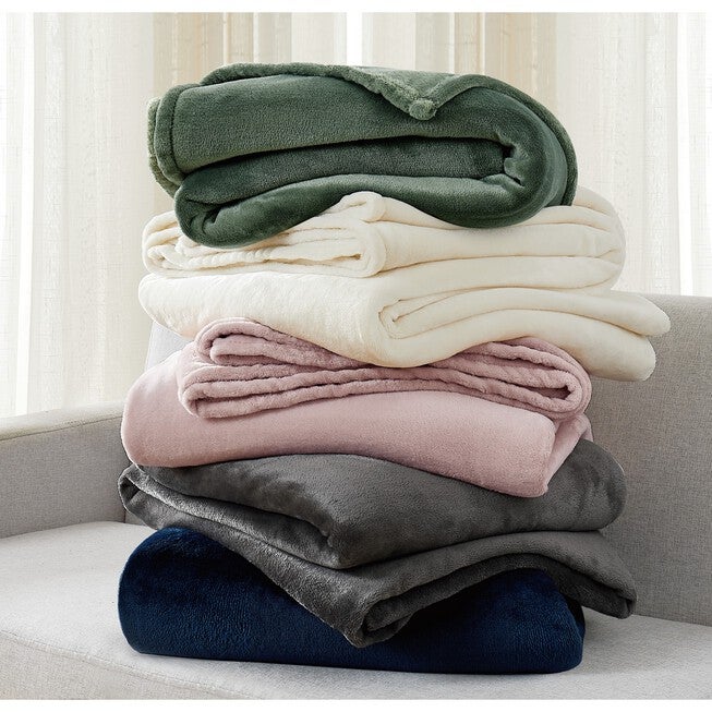 Solid Plush Blanket, , on-hover image number null