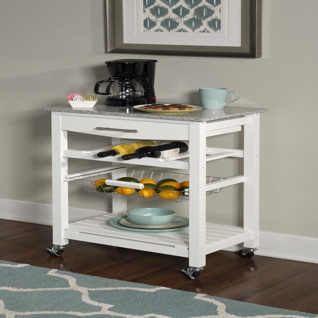 Kitchen Island Granite Top White, , alternate image number null