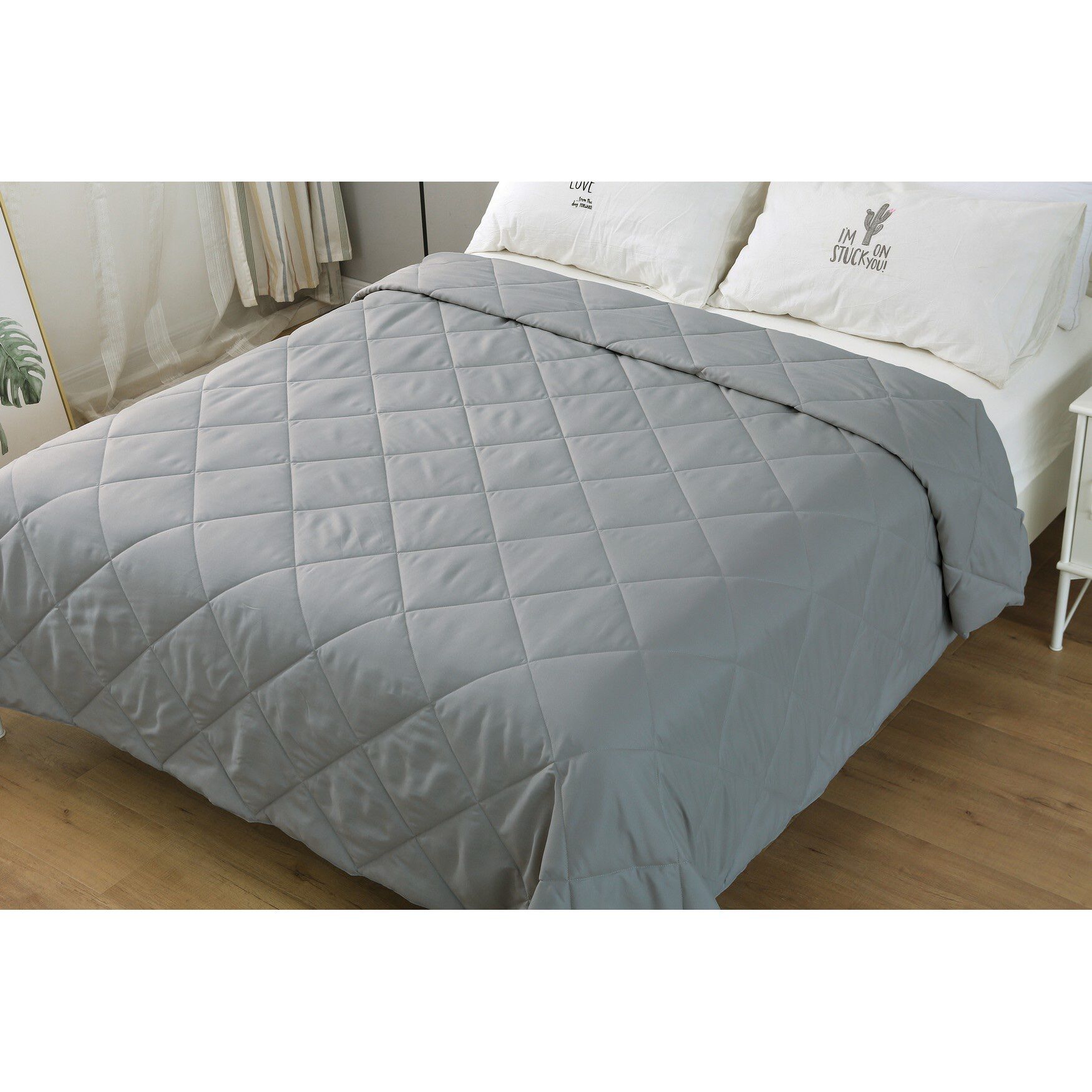 Nano Feather Blanket, Light Gray, , on-hover image number 1