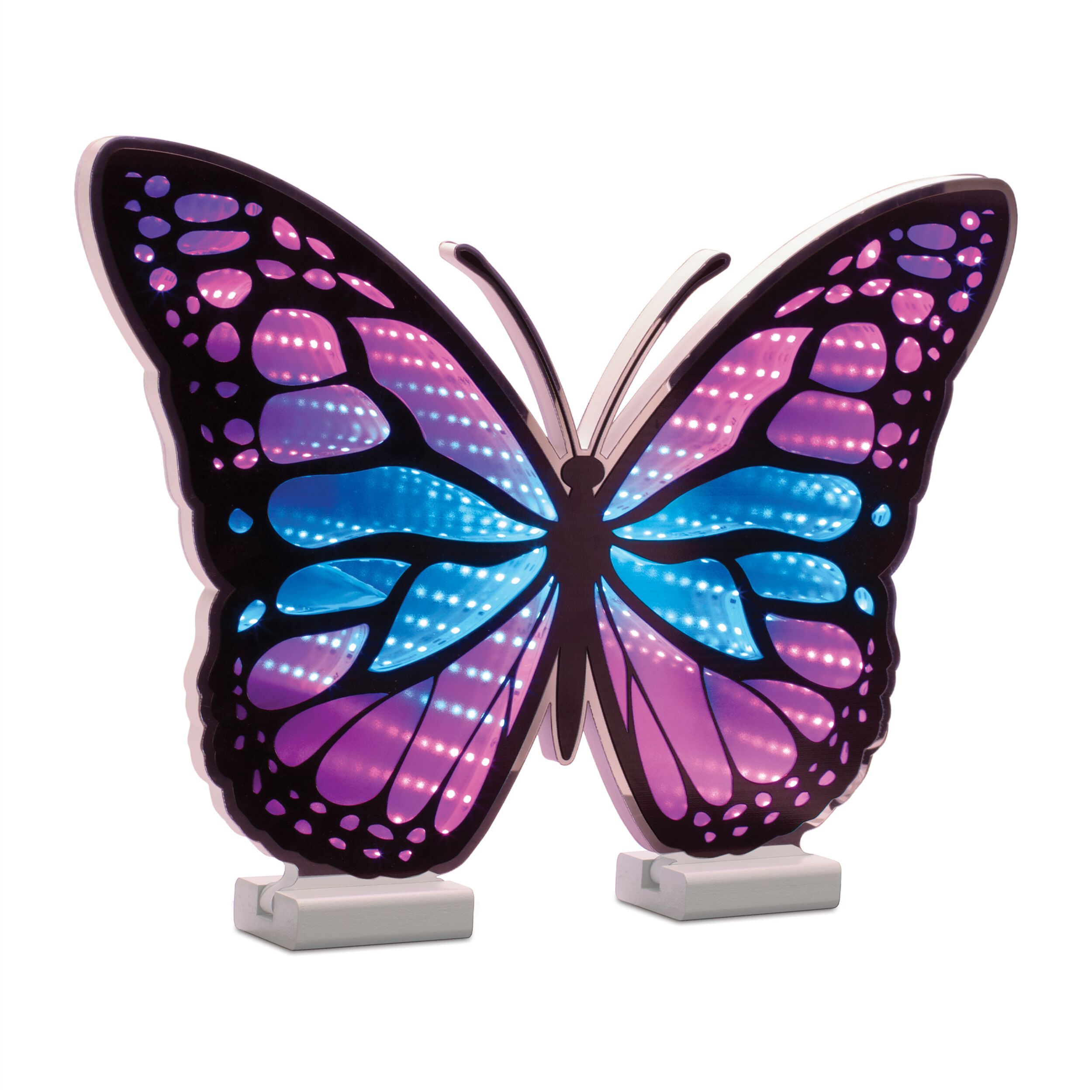 Butterfly Ekko Light Display 17 inchesL, BLUE/PURPLE, hi-res image number 0