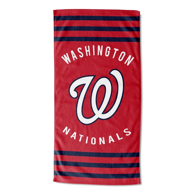 Nationals Stripes Beach Towel, MULTI, hi-res image number 0