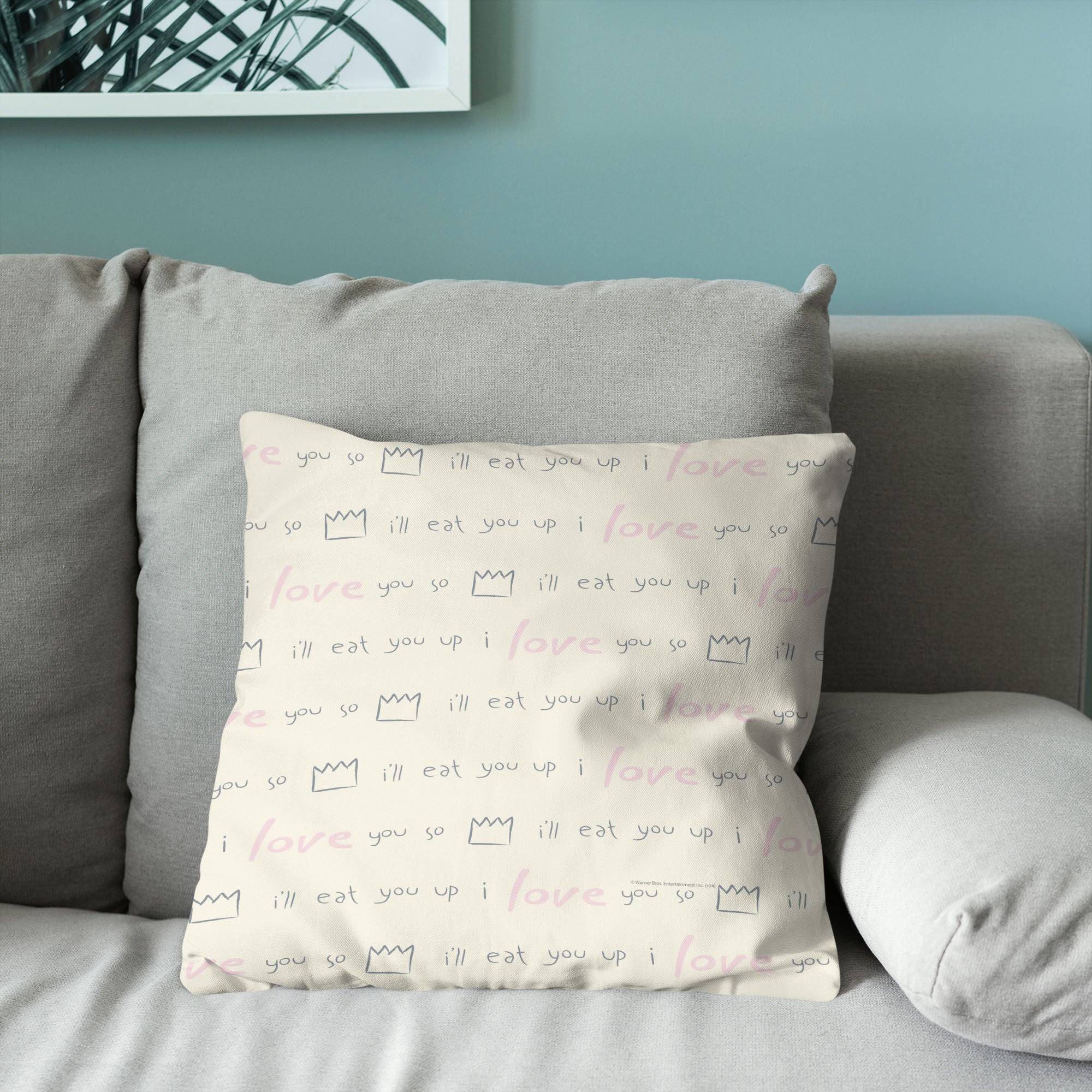 Warner Bros. Where the Wild Things Are We'll Eat You Up Throw Pillow 18X18 Inches, TAN, alternate image number 3