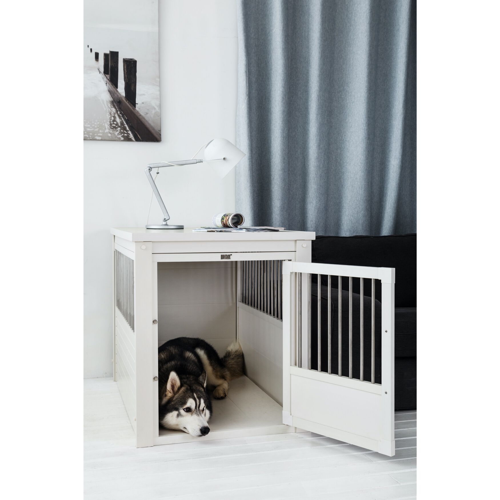 InnPlace™ Pet Crate & End Table, Large, , on-hover image number 1