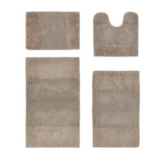 Granada Collection 100% Cotton 4 Piece (17" X 24" | 20" X 20" | 21" X 34" | 24" X 40") Bath Rug Set