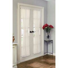Rhapsody Lined Indoor Single Rod Pocket Curtain Door Window Panel
