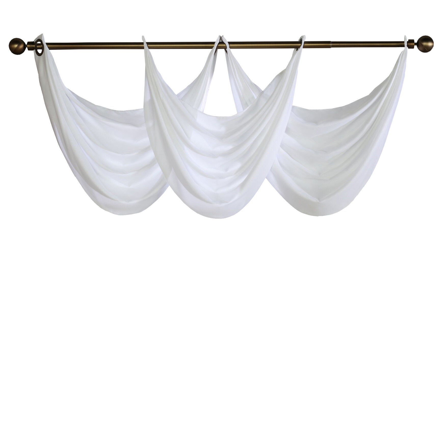 Rhapsody Lined Light Filtering Grommet Ascot Valance, , alternate image number 5