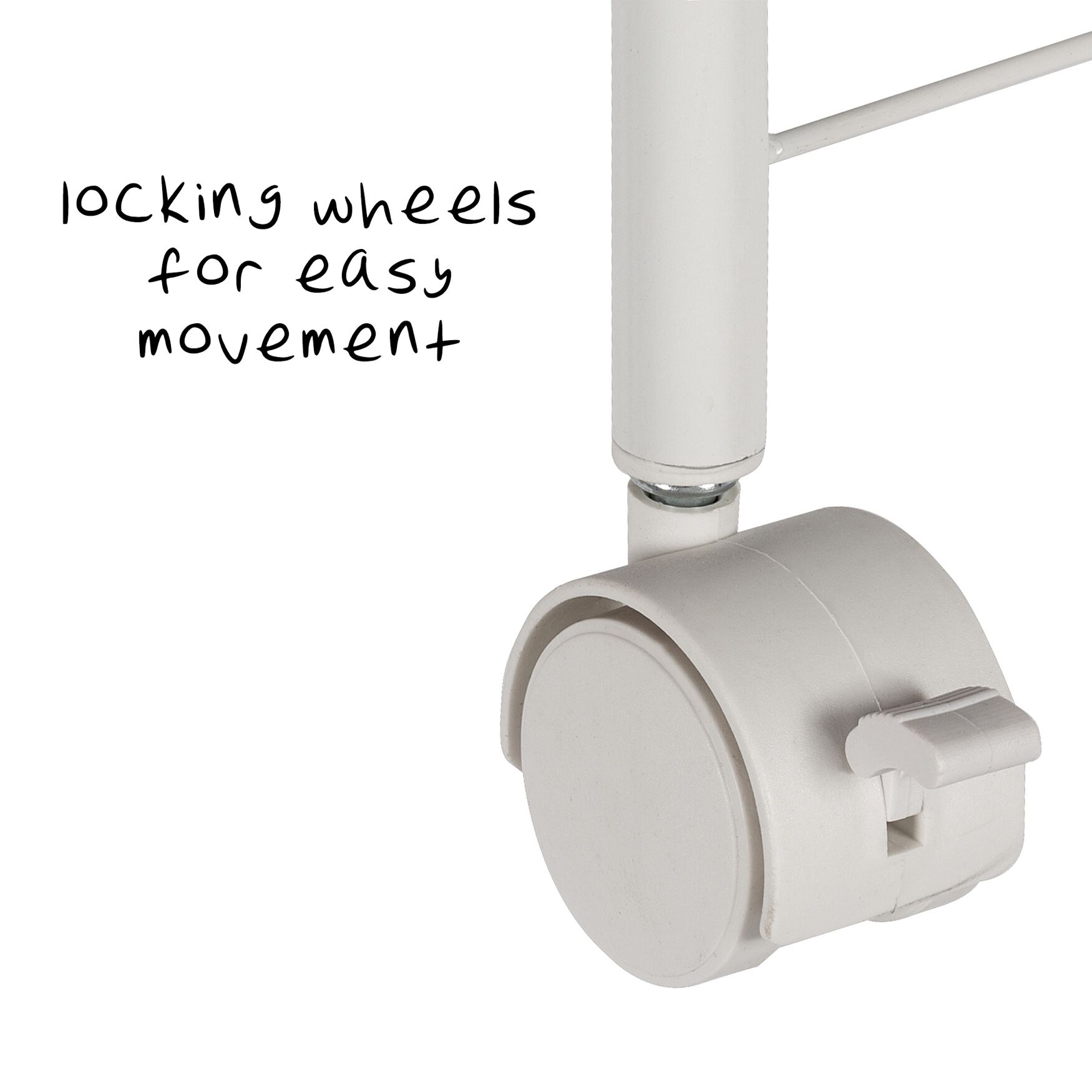3-Basket Slim Rolling Wire Cart, , alternate image number 2