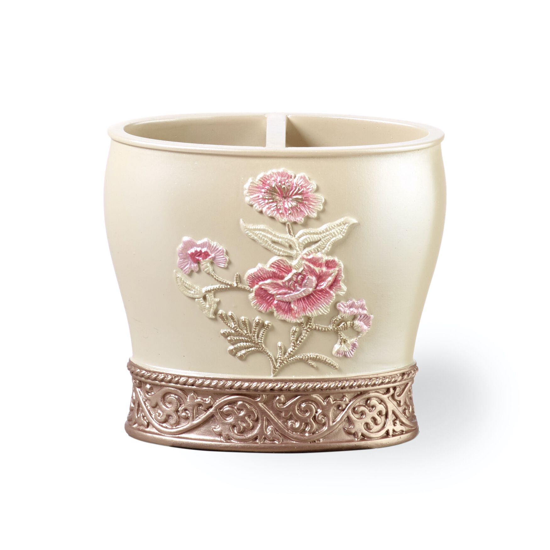 Dublin Rose Tooth Brush Holder, BEIGE, hi-res image number 0
