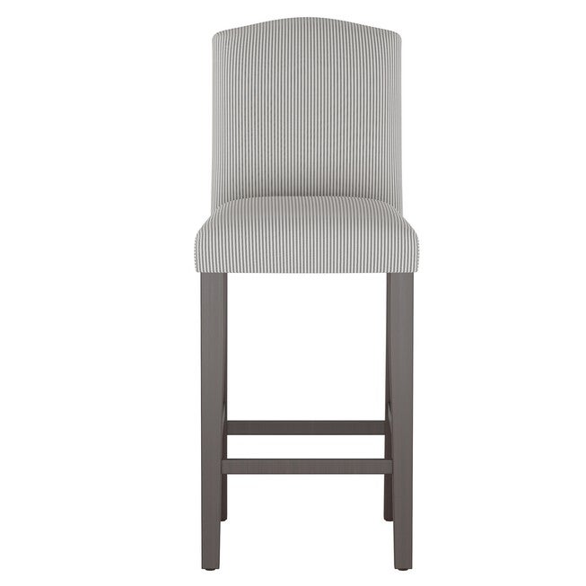 Stripe Camelback Barstool, , on-hover image number 1