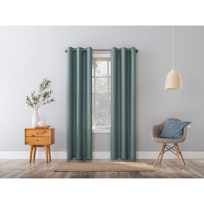 Sherley Solid Grommet Panel, MINERAL, hi-res image number 0