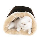 Sleep Shape Cat Dog Cave Bed, Indian Red, , alternate image number null