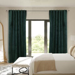 Seren Room Darkening Dual Header Curtain Panel
