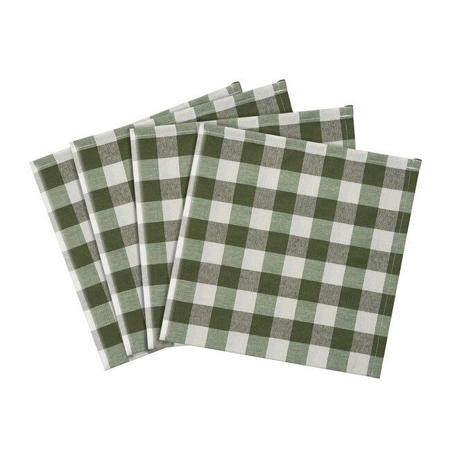 Buffalo Check Dinner Table Napkins Set of Four, , alternate image number null