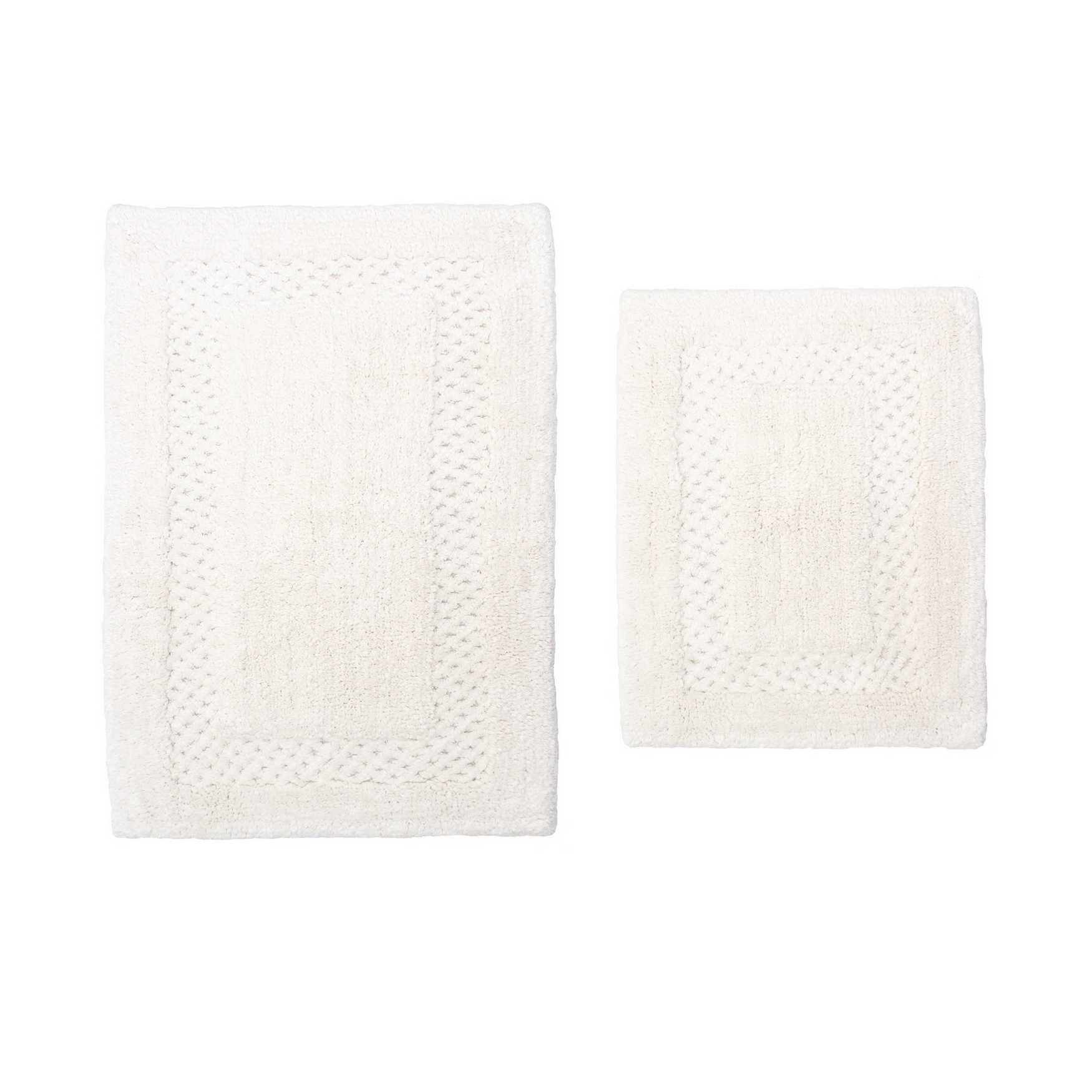 Classy Bathmat 2 Piece Bath Rug Collection, IVORY, hi-res image number 0