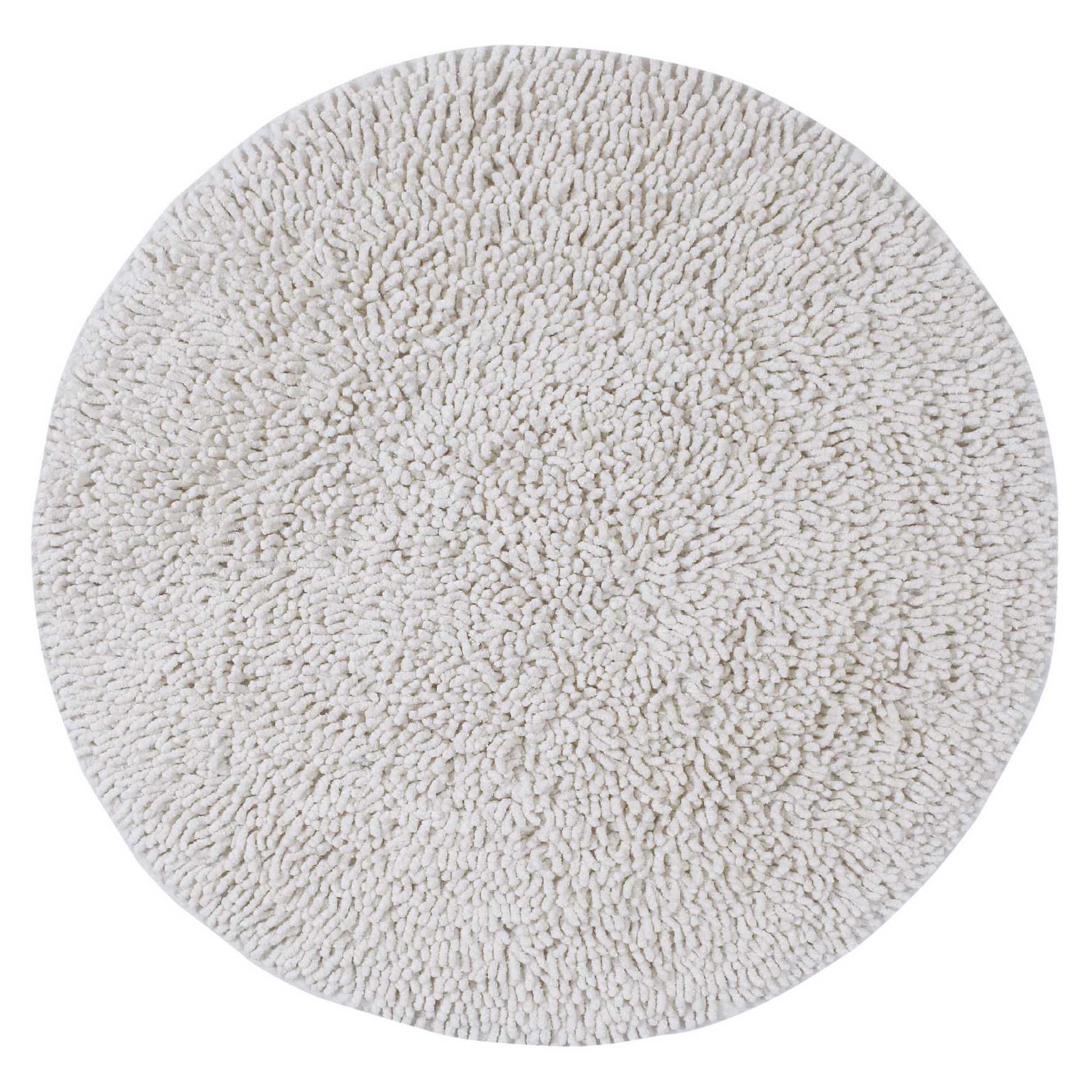 Fantasia Round Bath Rug Collection, WHITE, hi-res image number 0
