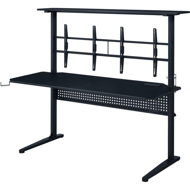 Gaming Table W/Usb Port, BLACK, hi-res image number null