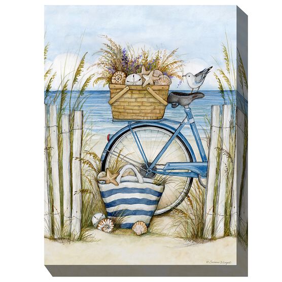 BEACH BIKE OUTDOOR ART 30X40, MULTI, hi-res image number null