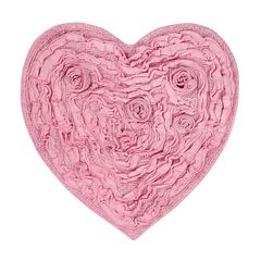 Bellflower Heart Bath Rug