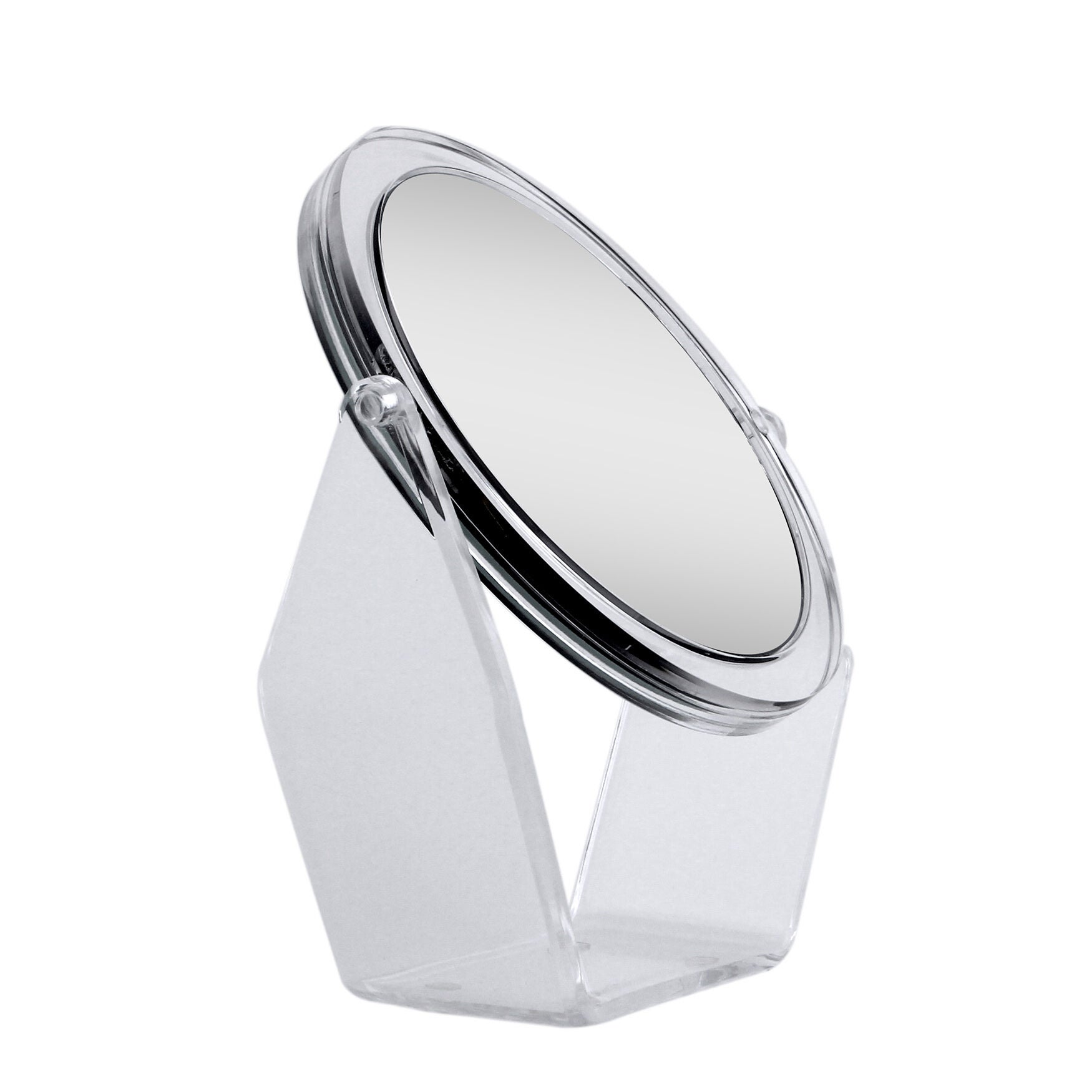 7'' Round Dual-Sided Rotating Countertop Mirror, , on-hover image number 1