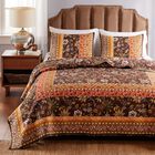 Audrey Quilt And Pillow Sham Set, CHOCOLATE, hi-res image number null