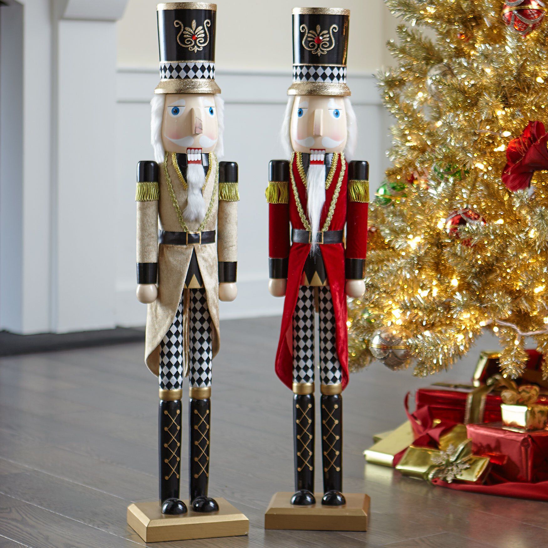 36"H Wooden Nutcracker