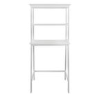 Spacesaver 100% Solid Wood Over The Toilet Rack with Shelves - White, WHITE, hi-res image number null